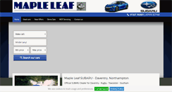 Desktop Screenshot of mapleleafgarage.co.uk